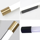 Axyaa Modern Nordic Black Gold LED Wall Lamp for Bathroom Mirror Lighting