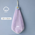 Axyaa Coral Velvet Hand Towel: Soft, Absorbent, Quick Dry Cleaning Cloth