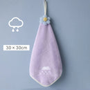 Axyaa Coral Velvet Hand Towel: Soft, Absorbent, Quick Dry Cleaning Cloth