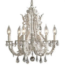 Axyaa White Crystal Chandeliers Retro Vintage Hanging Lights