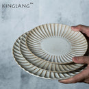 Axya Porcelain Steak Plate, Breakfast Dish, Pasta Plate, Fruit Plate - KINGLANG Design