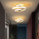 Axyaa Spiral Ceiling Light: Modern Minimalist LED Indoor Lighting for Living Room & Bedroom