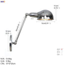 Axyaa Retro Loft Industrial Wall Lamp LED Light - Black Swing Arm Wall Sconce