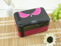 Axyaa Romantic Couple Lunch Box: Creative Microwave Bento with Tableware, 600ml