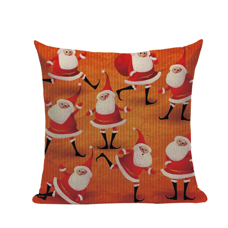 Axyaa Christmas Birthday Cushion Cover 45X45cm - Bedroom Sofa Decor Cojines