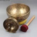 Axya Tibetan Singing Bowl Set with 4 Keys for Music Therapy