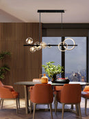 Axya Glass Bubble Chandelier: Nordic Minimalist Restaurant Lamp