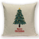 Christmas Cartoon Santa Claus Deer Pillows Covers Merry Christmas Gifts for The New Year by Axyaa
