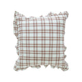 Axyaa Fringed Coffee Black Yellow Green Cotton Cushion Cover 45x45cm Home Decor