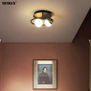 Axya Nordic LED Chandelier: Modern Dimmable Lighting for Bedroom, Study Room, and Aisle