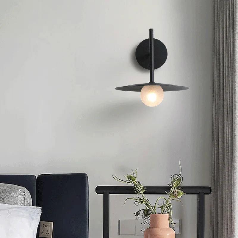 Axyaa Nordic Modern Flying Saucer Wall Lamp for Staircase, Aisle, Bedroom, Sconces