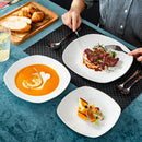 Axyaa Elisa 18-Piece Dinner Set for 6 - Ceramic Porcelain Dish Set