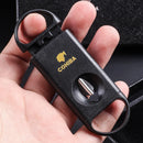 Axya Stainless Steel Cigar Cutter - Sharp Guillotine V-Cut Clipper