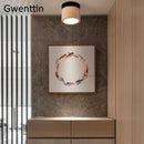 Axyaa Nordic Wood LED Ceiling Light: Modern Iron Wooden Lamp for Home Living Room