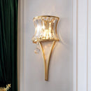 Axyaa Teardrop Crystal Wall Lamp: Elegant Lighting for Bedroom, Living Room, and Aisle