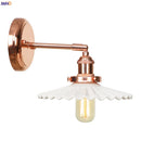 Axyaa White Ceramic LED Wall Sconce Switch Nordic Modern Wall Lamp