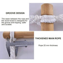 Axyaa Wooden Rope Ladder: Home & Outdoor Rescue Climbing Rungs - 5M Soft Steps