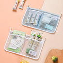 Axyaa Mesh Refrigerator Storage Bag: Double Compartment Hanging Kitchen Organizer