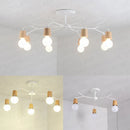 Axya Retro Loft Wooded Ceiling Lamp for Modern Home Decor