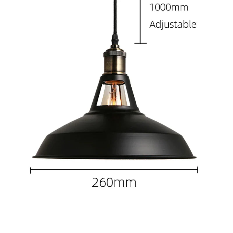 Axyaa Retro Loft Hollow Single Head Pendant Chandelier