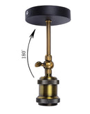 Axyaa Industrial Retro Wall Sconce E27/E26 Indoor Lamp for Bedroom and Bathroom