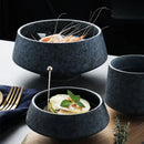 Axya Stone Grey Ceramic Bowl - Wholesale Dropshipping - Kinglang Solid Design