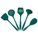 Axyaa Silicone Kitchen Utensil Set - Green Non-stick Cookware Tools