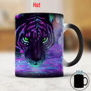 Axyaa Magic King Tiger Color Changing Mug 11oz - Creative Ceramic Coffee Cup