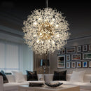 Axyaa Nordic Crystal Ball Ceiling Chandelier 3-Color Living Bedroom Lamp
