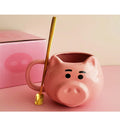 Axyaa 550ml Pig Cartoon Coffee Mug with Spoon in Gift Box