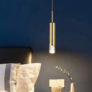 Axya Gold Copper Chandelier - Modern Nordic Design for Bedroom, Dining Room, and Study