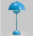 Axyaa Metal Mushroom Table Lamp E27 Blue Yellow Indoor Home Light