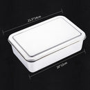 Axyaa Stainless Steel Serving Tray with Lid - Kitchen Organizer Tray