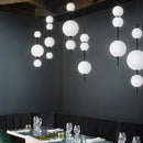 Axyaa Modern Glass Ball Chandelier Pendant Light for Kitchen, Bedroom & Restaurant Decor