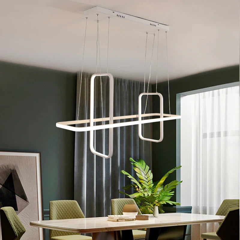 Axyaa Nordic Modern LED Pendant Lights in Matte Black/White/Gold Finish