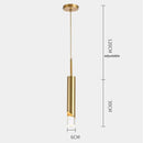 Axyaa Nordic Minimalist LED Pendant Lamps Acrylic Chandelier for Home and Office Lighting