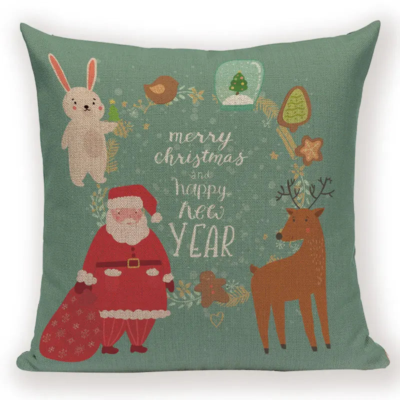 Axyaa Christmas Bed Linen Pillowcase Set for Home Decor and Gifts