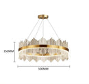 Axyaa Crystal Chandelier Pendant Light Modern Luxury Dining Room Hall Bedroom Lamp