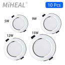 Axyaa LED Downlight: Dimmable Waterproof Spotlight for Bathroom & Kitchen