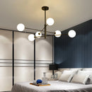 MDWELL G9 LED Chandelier Black/Gold Modern Pendant Lighting for Living Room, Bedroom - Axyaa