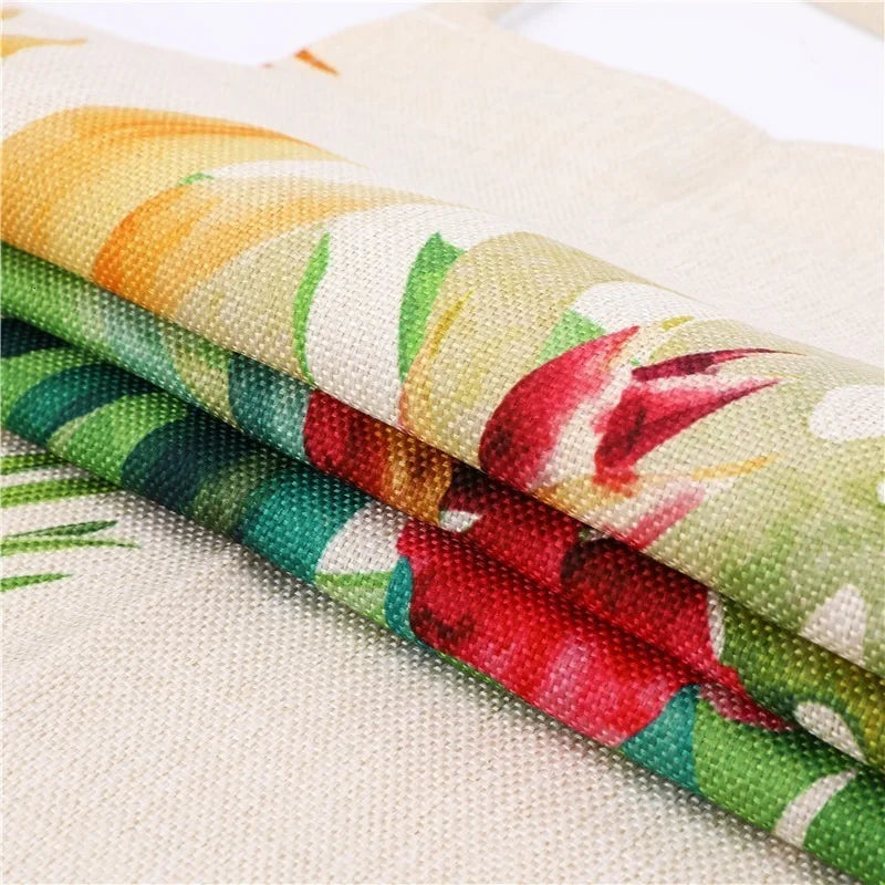 Tropical Jungle Print Kitchen Apron, Axyaa Plant Leaves Chef Bib for Kids Men Women