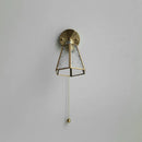 Axyaa Copper LED Glass Wall Sconce Nordic Modern Light