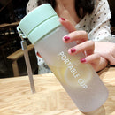 Axyaa Frosted Plastic Water Bottle with Tea Strainer, BPA-Free, Sporty, Portable, Large Capacity
