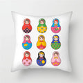 Axyaa Cartoon Doll Pattern Polyester Cushion Cover for Home Decor