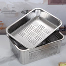 Axyaa Stainless Steel Food Storage Tray Loaf Pan Fruit Plate Snack Dish