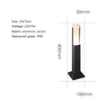 Axyaa 10W LED Garden Light Lawn Lamp Waterproof Aluminum Pillar Bollard Outdoor Courtyard