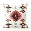 Axyaa Black & White Linen Sofa Cushions Cover - Nordic Bohemian Ethnic Grey Geometric Pillow Cover