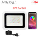 Axyaa 50W 100W RGB Flood Light with Remote & APP Control