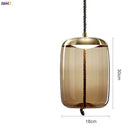 Axyaa Nordic Glass LED Pendant Lights - Modern Hanging Light for Dinning Living Room