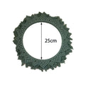 Axyaa Bohemia Macrame Handmade Round Mirror Wall Tapestry - Bedroom Livingroom Bathroom Decor